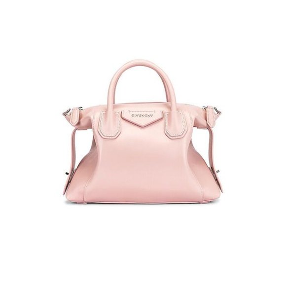 Givenchy Handbags - Small Antigona Soft Satchel Pink Leather Shoulder Bag